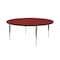 Correll Round Adjustable Height Activity Kids School Table, High Pressure Laminate, Red A60-RND-35 - alternate 1